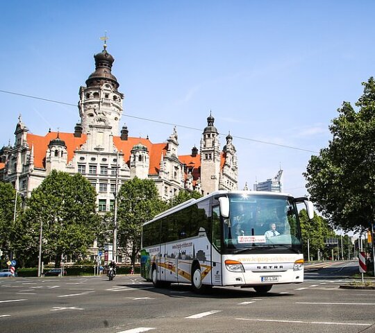 10.30 & 13.30 Uhr: Kombitour Leipzig erleben – Der beste Überblick (Rundfahrt und Rundfahrt)