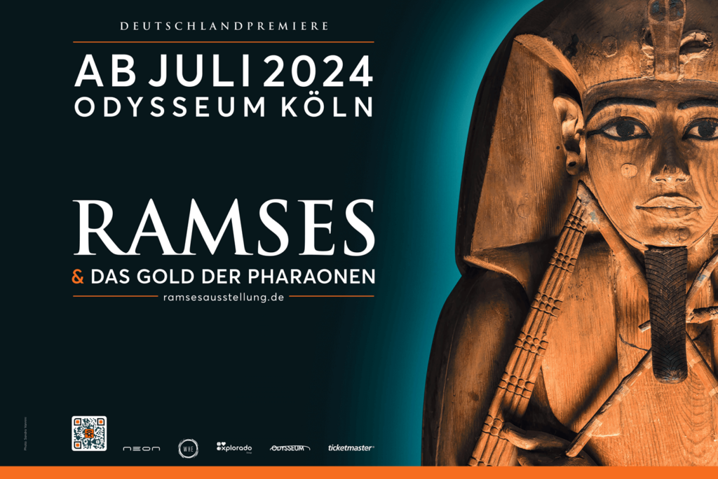 Ramses und das Gold der Pharaonen 𓀛 Die einzige Originalausstellung von Ramses mit über 180 Artefakten.